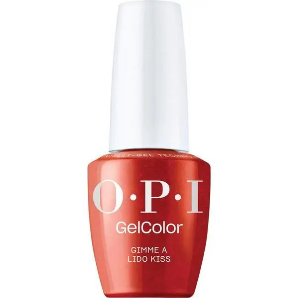OPI Веган и полуперманентен лак за нокти без хема - OPI Gel Color, нюанс Gimme a Lido Kiss, 15 мл