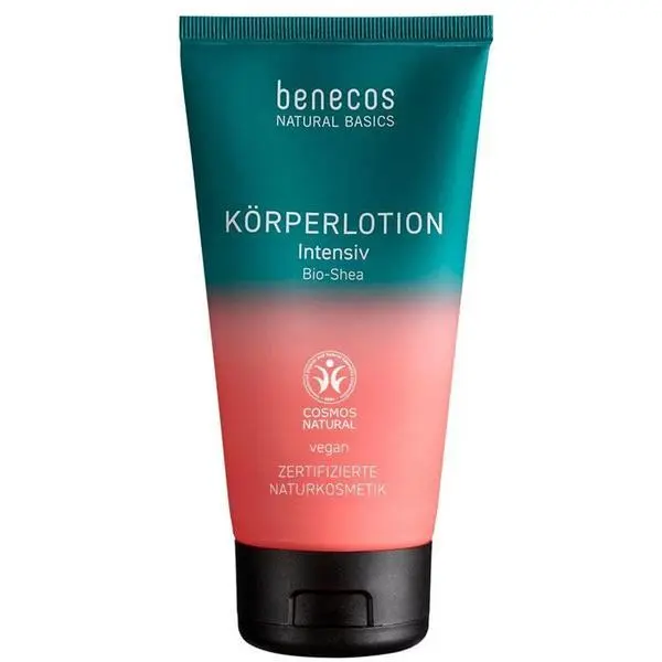 Benecos Веган лосион за тяло за суха кожа с органично масло от ший - Benecos Korperlotion Intensiv, 150 мл