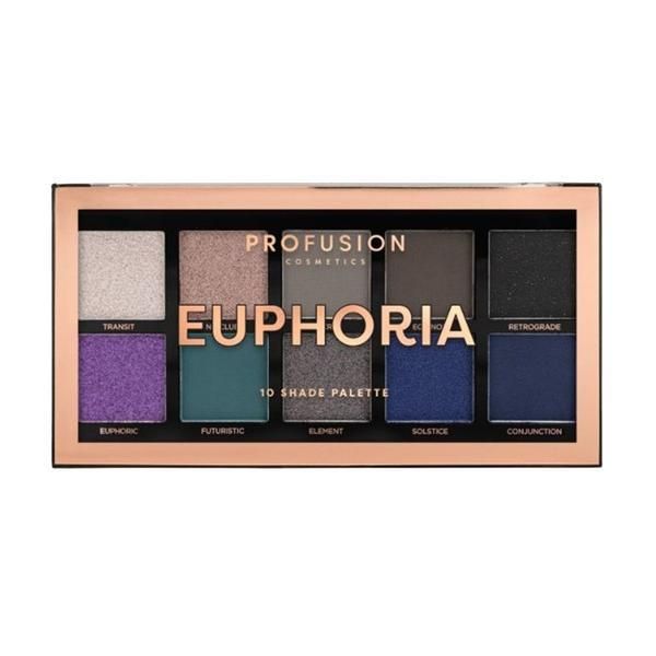 Profusion Веган палитра сенки за очи, 10 нюанса - Profusion Cosmetics Euphoria, 103 гр