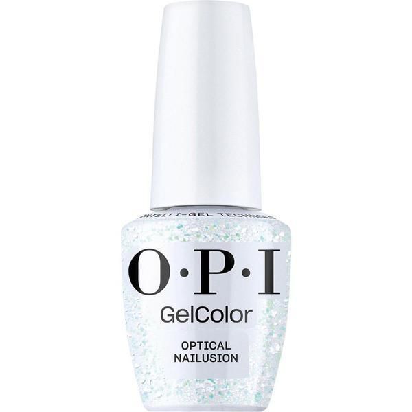 OPI Веган полупостоянен лак за нокти без хема - OPI Gel Color, цвят Optical Nailusion, 15 мл