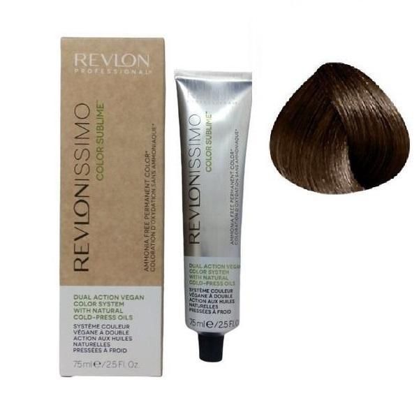 Revlon Professional Веган полутрайна боя за коса - Revlon Professional Colour Sublime от Revlonissimo Безамоняк перманентен цвят, нюанс 5 Светло кафяво, 75мл