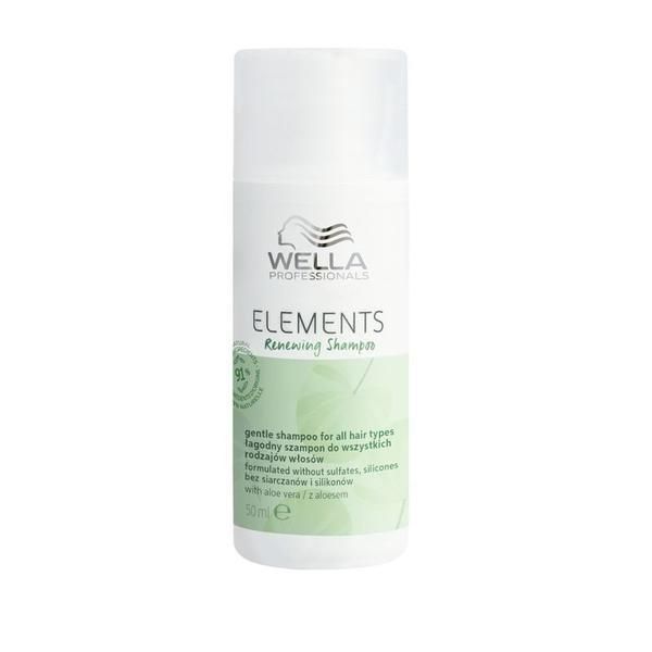 Wella Professionals Веган шампоан за всички типове коса - Wella Professionals Elements Renewing Mini Shampoo, версия 2023, 50 мл