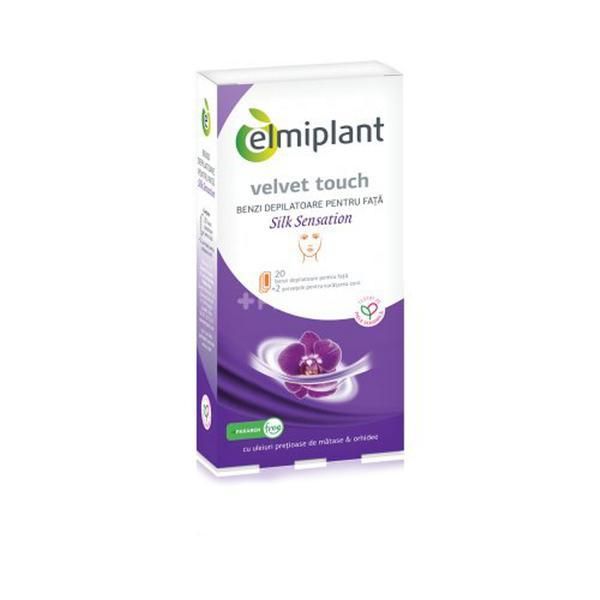 Elmiplant Velvet Touch Депилиращи ленти за лице Silk Sensation Elmiplant, 20броя
