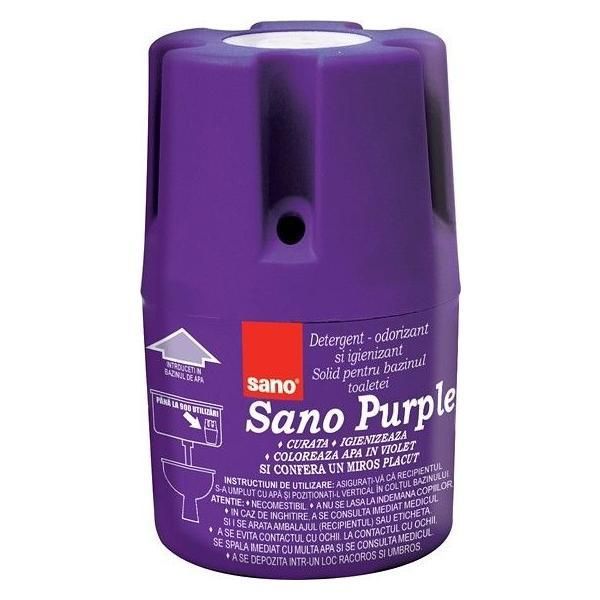 Sano Виолетов ароматизатор за тоалетна чиния - Sano Purple, 150 гр