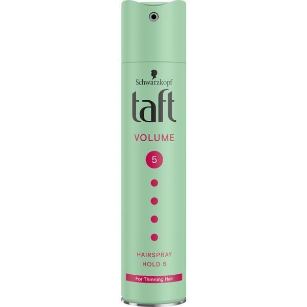 Taft Високоякостен спрей за фиксиране на тънка коса - Schwarzkopf Taft Volume Hairspray Hold 5, 250 мл