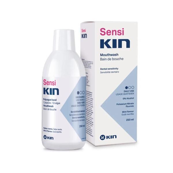 Kin Вода за уста - Kin SensiKin Mouthwash Dental sensitivity, 250 мл
