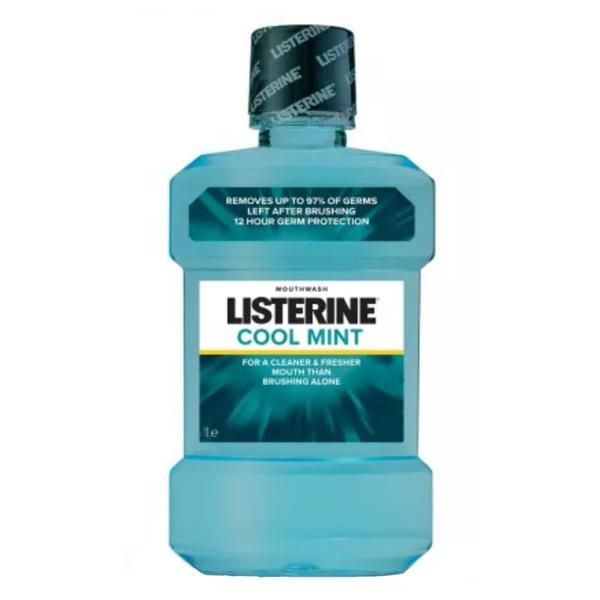 Listerine Вода за уста - Listerine Cool Mint, 1000 мл