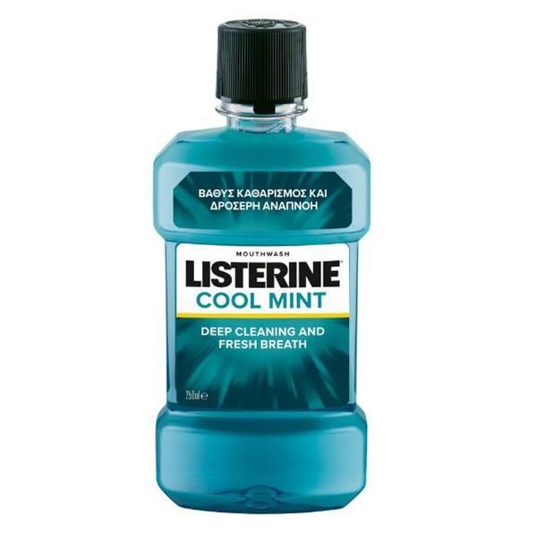 Listerine Вода за уста - Listerine Cool Mint, 250 мл