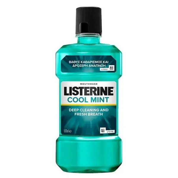 Listerine Вода за уста Listerine Cool Mint Mouthwash, 500 мл