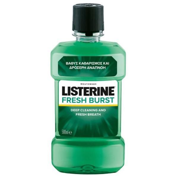 Listerine Вода за уста - Listerine Fresh Burst, 500 мл