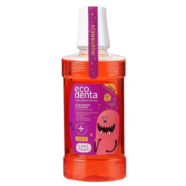 Ecodenta Вода за уста с ягодов аромат за деца 3+ Ecodenta, 250 мл