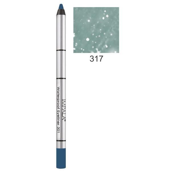 Impala Водоустойчив молив за околоочен контур Impala, нюанс 317 Forest-Green Glitter