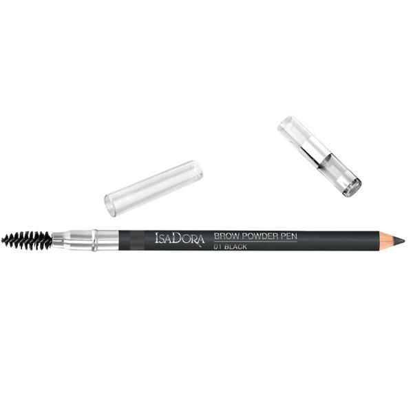 Isadora Водоустойчив Молив за вежди Isadora Brow Powder Pen, нюанс 01 Black