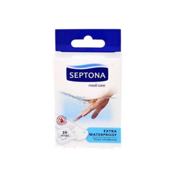 Septona Водоустойчиви пластири - Septona Medi Care Extra Waterproof, 20 бр