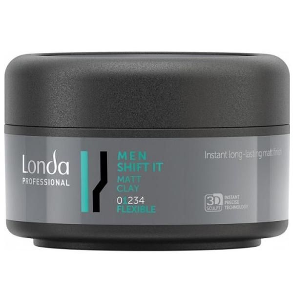 Londa Professional Восък с матов аспект и гъвкава фиксация - Londa Professional Men Shift It Matt Clay 75 мл
