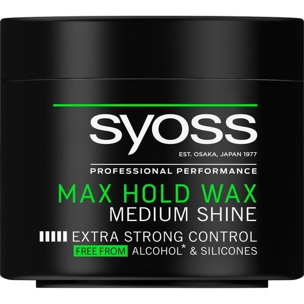 Syoss Восък за коса Extra Strong Support Wax Hair Wax - Syoss Professional Performance Max Hold Wax Medium Shine, 150 мл
