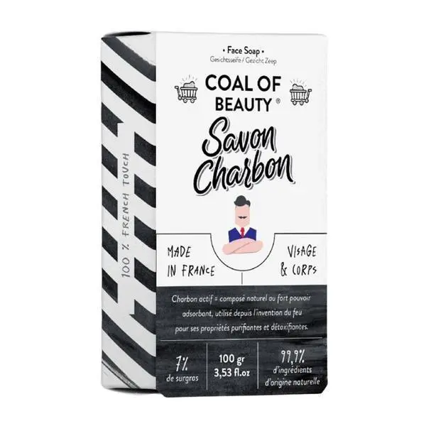 Monsieur Barbier Въглен сапун за лице и тяло - Monsieur Barbier Coal of Beauty Face Soap, 100 гр