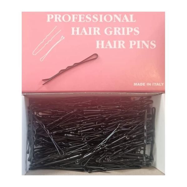 Locatelli Вълнообразни фиби за коса 5 см, черни, Locatelli 200 гр