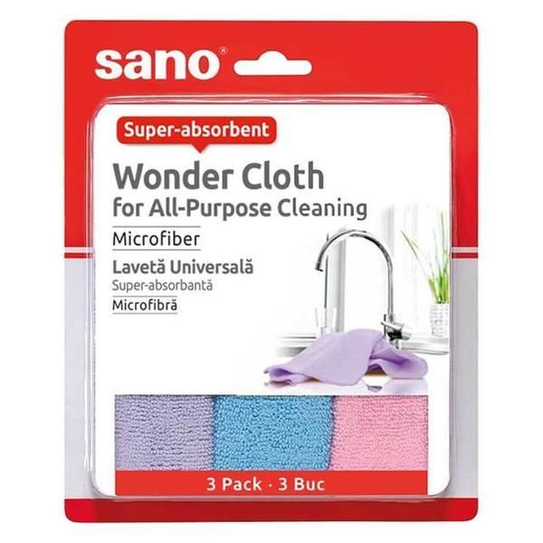 Sano Вълшебни кърпи за универсално почистване Sano Wonder Cloth, 3 бр