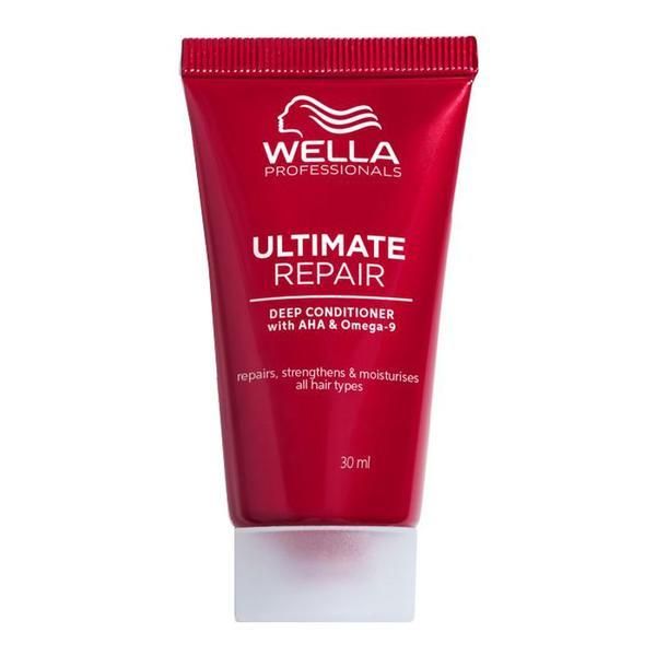 Wella Professionals Възстановяващ балсам с AHA и Омега 9 за увредена коса Стъпка 2 - Wella Professionals Ultimate Repair Deep Conditioner Mini, 30 мл