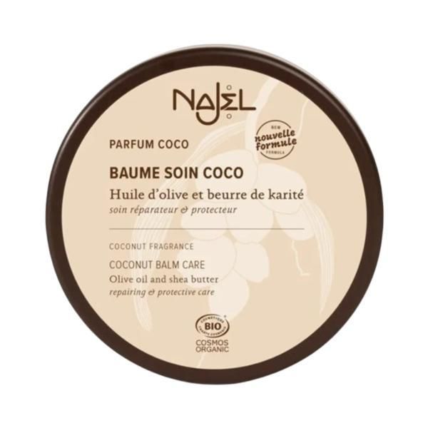 Najel Възстановяващ балсам с масло от ший и кокосово масло за коса и тяло - Najel Coconut Balm Care, 100 гр