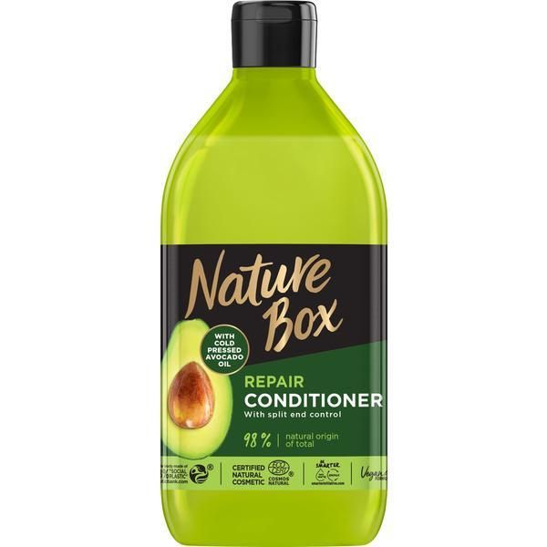 Nature Box Възстановяващ балсам за увредена коса със студено пресовано масло от авокадо - Nature Box, 385 мл