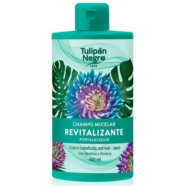 Tulipan Negro Възстановяващ и укрепващ мицеларен шампоан - Tulipan Negro Champu Micelar Revitalizante Fortalecedor, 400 мл