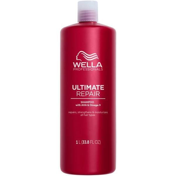 Wella Professionals Възстановяващ шампоан AHA и Омега 9 за увредена коса Стъпка 1 - Шампоан Wella Professionals Ultimate Repair, 1000мл