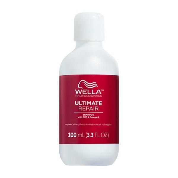 Wella Professionals Възстановяващ шампоан с AHA и Омега 9 за увредена коса Стъпка 1 - Wella Professionals Ultimate Repair Shampoo Travel Size, 100 мл