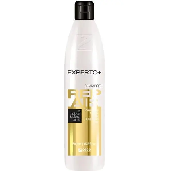 Experto+ Възстановяващ шампоан с масло от жожоба и макадамия - Experto+ Repair Professional Shampoo with Jojoba and Macadamia Oil, 500 мл