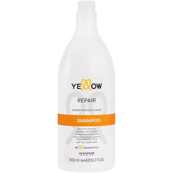 Alfaparf Milano Възстановяващ шампоан за увредена коса - Alfaparf Milano Yellow Professional Repair Shampoo, 1500 мл