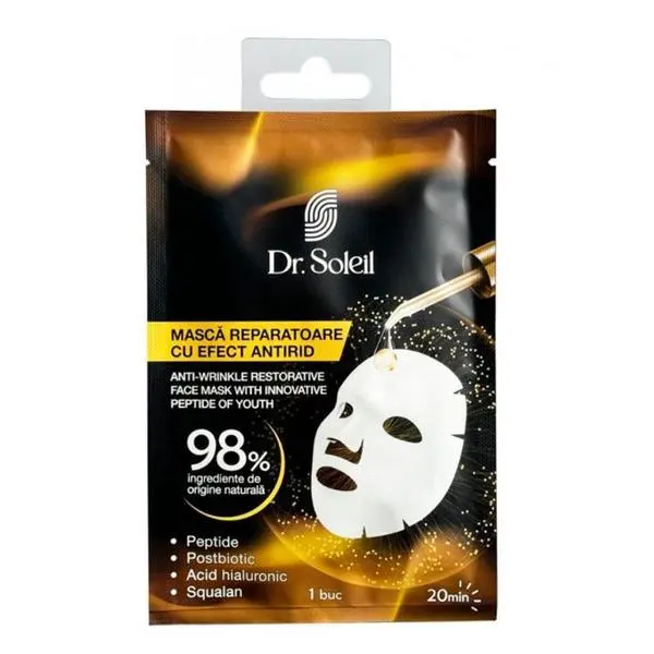 Dr. Soleil Възстановяваща маска с ефект против бръчки - Dr. Soleil Anti-Wrinkle Restorative Face Mask, 1 бр