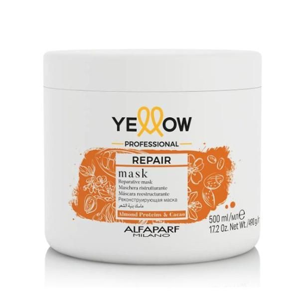 Alfaparf Milano Възстановяваща маска за увредена коса - Alfaparf Milano Yellow Professional Repair Mask, 500 мл