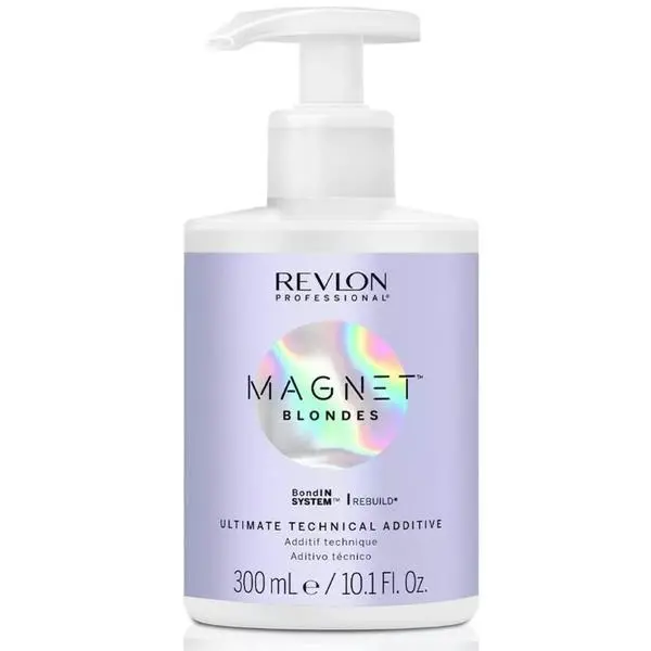 Revlon Professional Възстановяваща техническа добавка за боядисана и избелена коса Revlon Professional Magnet Blondes Ultimate Technical Additive Hair Bonding Treatment, 300 мл