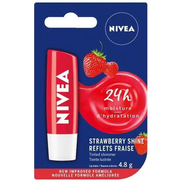 Nivea Ягодов подхранващ балсам за устни - Nivea Lip Care, 4,8 гр