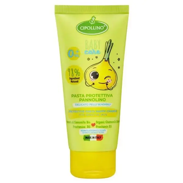 Cipollino Защитен крем за смяна на пелени - Cipollino Baby Care Protective Pasta Nappy Chance за чувствителна кожа, 0+ месеца, 100 мл