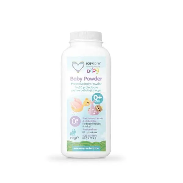Easy Care Baby Защитна пудра за бебета и деца - Easy Care Baby Protective Baby Powder 0+ години, 100 гp