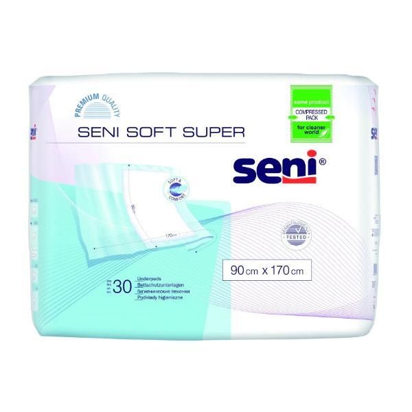 Seni Защитни подложки Seni Soft Super Underpads, 90x170 см, 30 бр