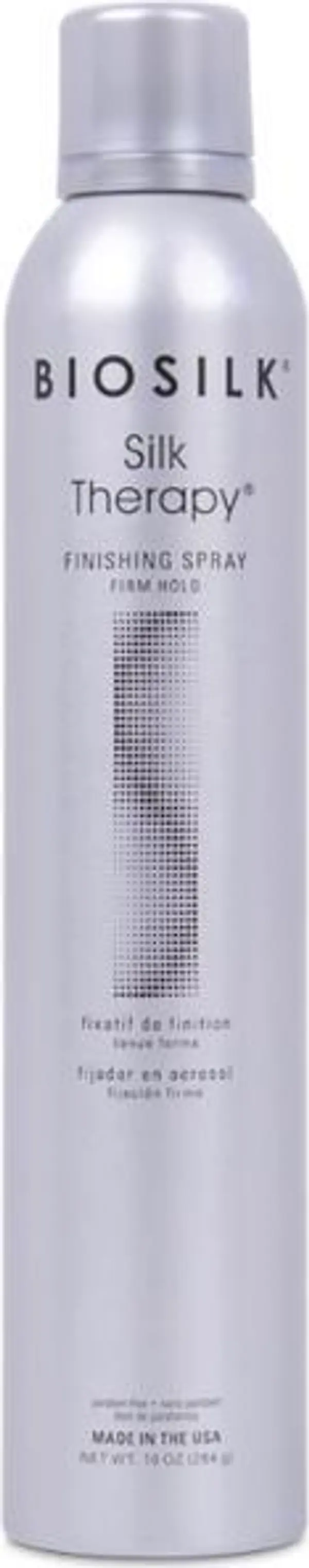 Biosilk Завършващ спрей със силна фиксация - Biosilk Farouk Silk Therapy Finishing Spray Firm Hold, 284г