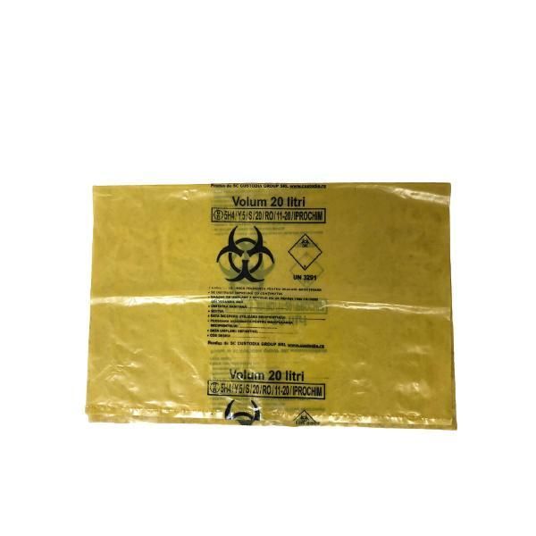 Prima Жълта торба Biohazard 20L Prima, 1 бр