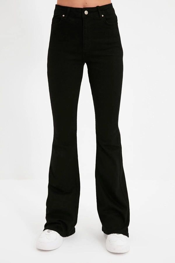 dewberry 10913 Dewberry High Waist Women Jeans-BLACK