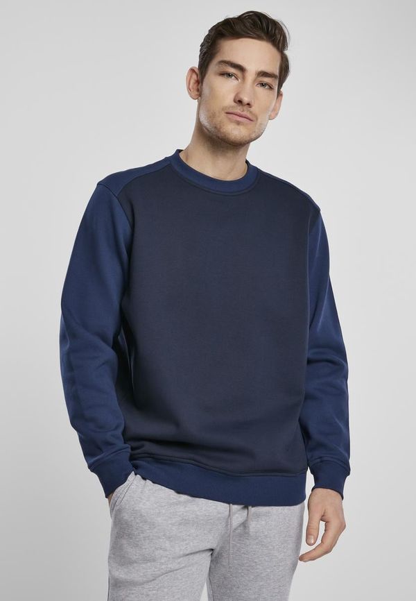 UC Men 2-Tone Fake Raglan Crew Midnight/Dark Blue