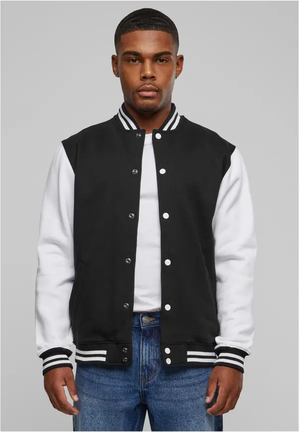 Urban Classics 2-тонен Колежански суитшърт blk/wht