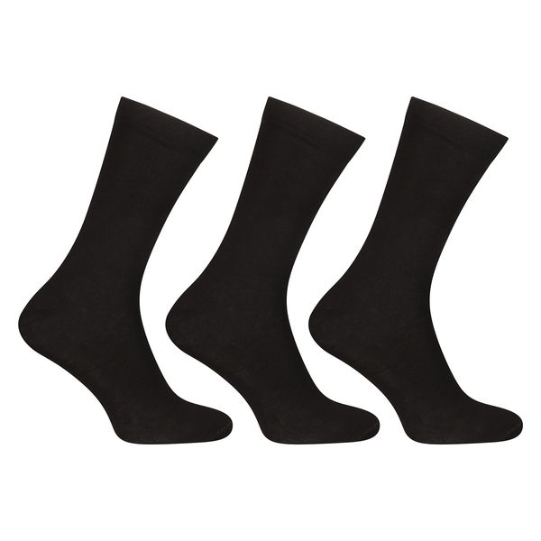 Nedeto 3PACK Nedeto high bamboo black socks