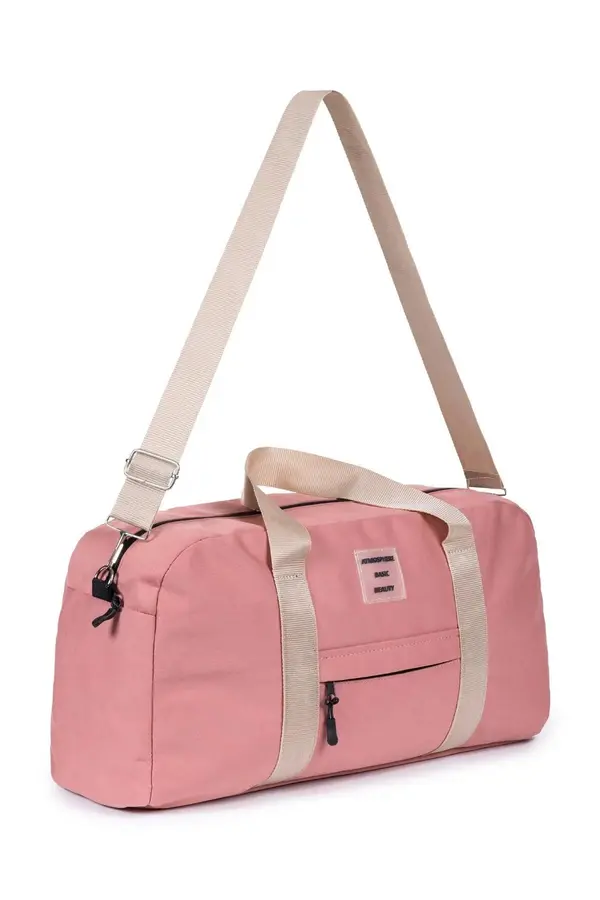 dewberry 59458 Dewberry Unisex Front Pocket Long Strap Sports Bag-PINK