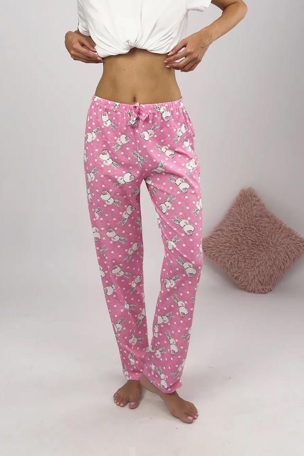 dewberry 80156 Dewberry Women Pyjama Bottom-PINK