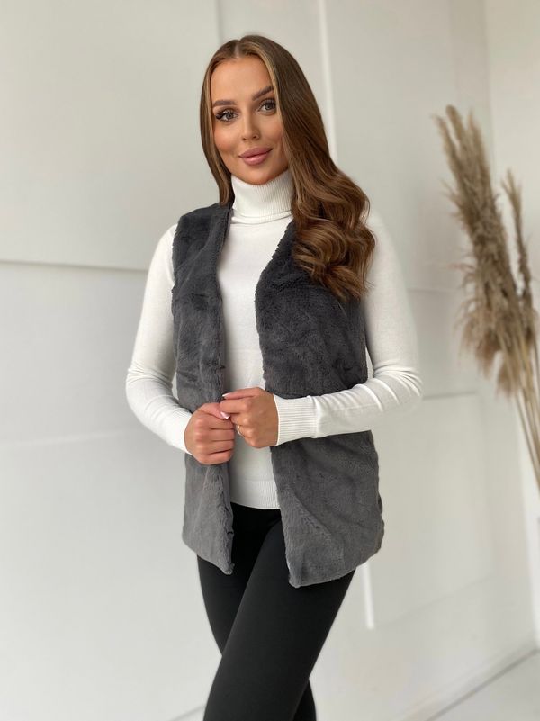 Yups Антрацитна жилетка Yups LP-018. R18