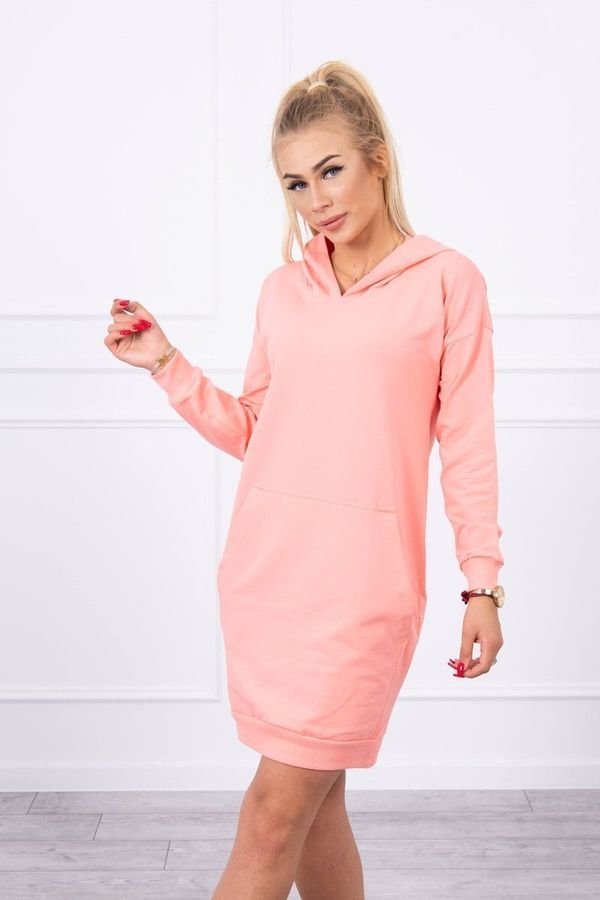 marka niezdefiniowana Apricot dress with hood