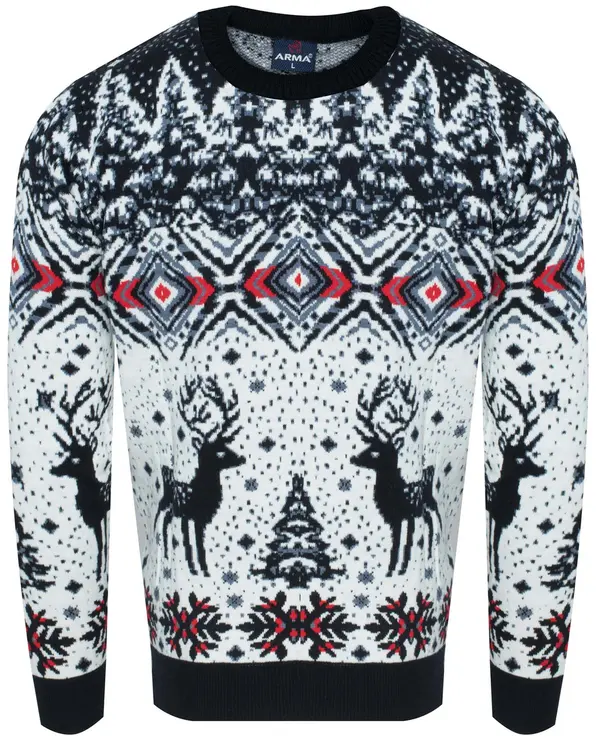 ARMA ARMA - Пуловер с гранат и коледен мотив
