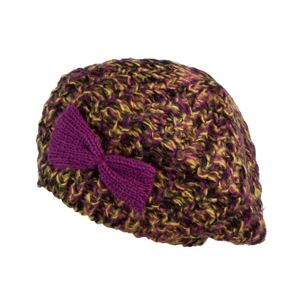 Art of Polo Art Of Polo Woman's Beret cz2700 Yellow/Violet